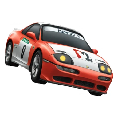 sports cars at the start sticker