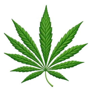 Hoja de marihuana sticker