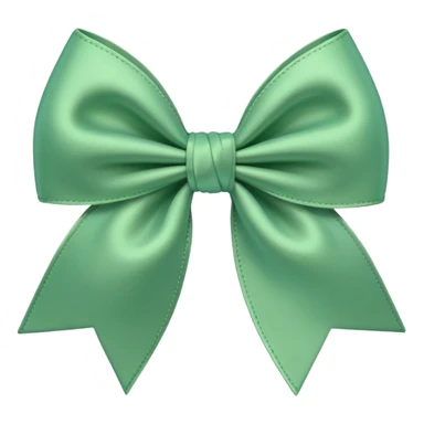 Coquette bow green sticker