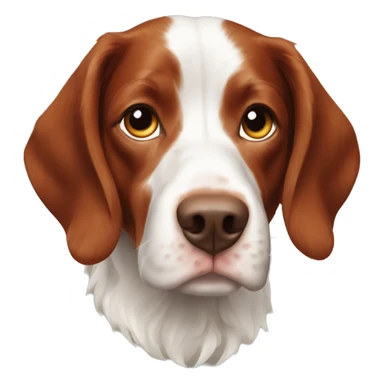 French Brittany spaniel sticker