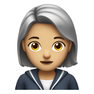 Sleepy schoolgirl  sticker