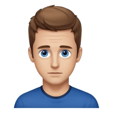 Joey McIntyre blue eyes, light brown hair, dark blue shirt  sticker