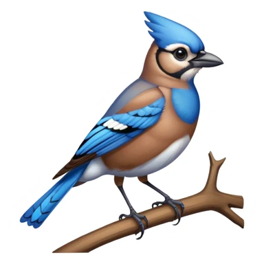 Common jay bird sticker