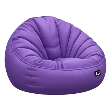 Light purple bean bag sticker