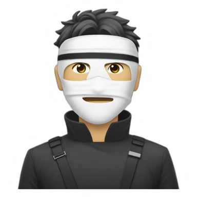 Gojo Satoru and blindfold white sticker