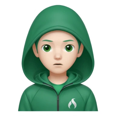 squid game player in green tracksuit sticker
