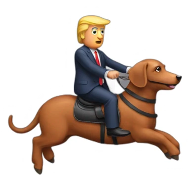 trump-riding-sausage sticker