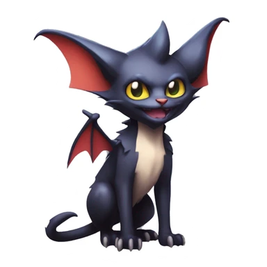  Kawaii Edgy Cool Beautiful Noivern-Nargacuga-Litten-Bat-Cat full body sticker