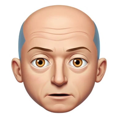 deranged jeff bezos with one eye bigger than the other sticker