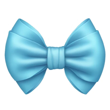 Baby blue bow sticker