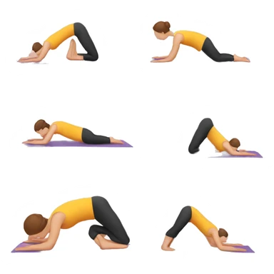 Downward dog in yoga sticker