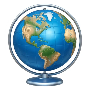 world globe sticker