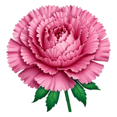 Pink carnation emojis sticker