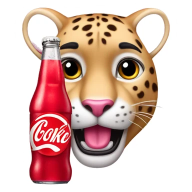 Pink panther coke sticker