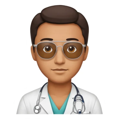 doctor with sunglasses sticker