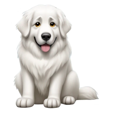 Great Pyrenees dog Sitting down sticker