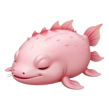 Meme-Worthy Cute Sleeping Axolotl Portrait Emoji, Head resting peacefully with a contented smile, showcasing a slender, graceful body with smooth, pale pink skin and gently drooping feathery gills, eyes shut in a serene nap, Simplified yet hilariously adorable features, highly detailed, glowing with a soft, drowsy light, high shine, relaxed and utterly lovable, stylized with an air of playful laziness, bright and heartwarming, soft glowing outline, capturing the essence of a comically sleepy aquatic friend, so meme-worthy it feels like it could instantly become the next viral sensation of adorable slumber! sticker