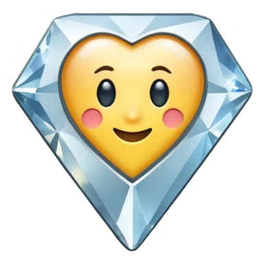 diamond-shaped map pin, sparkling effect, premium location, apple style emoji sticker