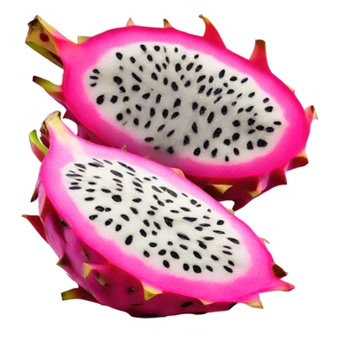 dragon fruit sliced in half  sticker