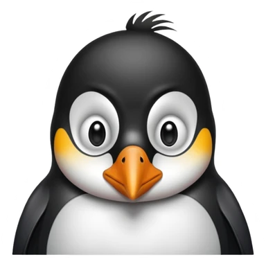 A mentally ill penguin sticker