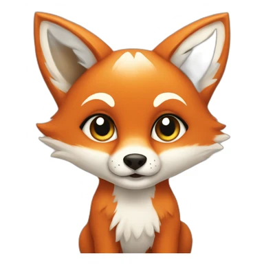 cuty fox sticker