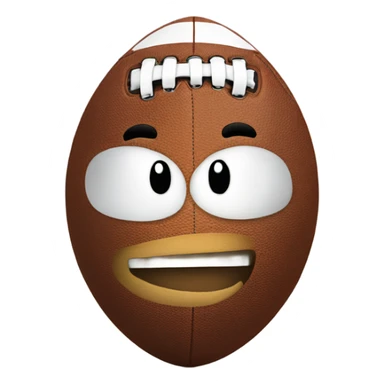 Football with thumbs up  sticker