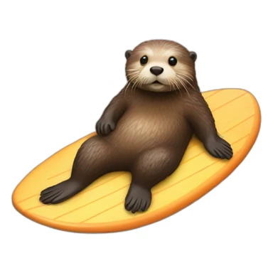 Sea-otter-on-the-surfboard sticker