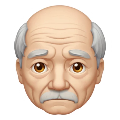 anciano triste sticker