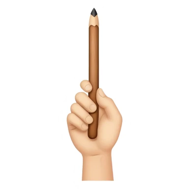 Hand holding Woodstick pointing sticker