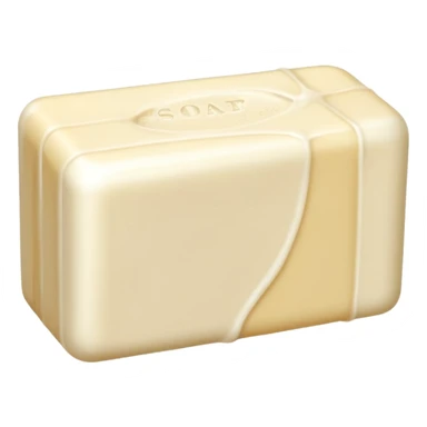 Bar of soap with bite marks. sticker