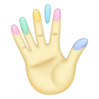 pastel hand write sticker