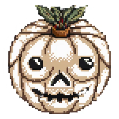 horror sackface with intricate stitching patterns and detailed burlap texture sticker