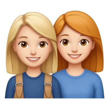 2 Besties g girls sticker