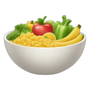 Healthy Food in a bowl sticker