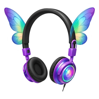 fairy headphones sticker