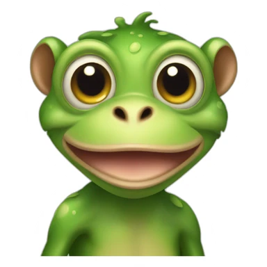 pepo frog monkey sticker