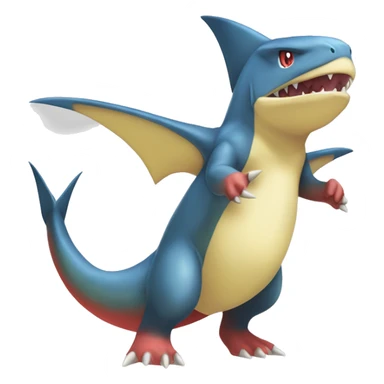 Sharpedo-Charmeleon-Gible-Larvitar-Fakémon Full Body sticker