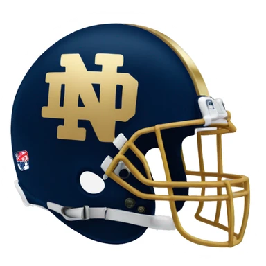 Notre dame football helmet sticker