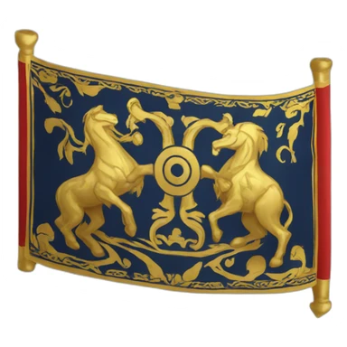Golden Horde empire flag sticker