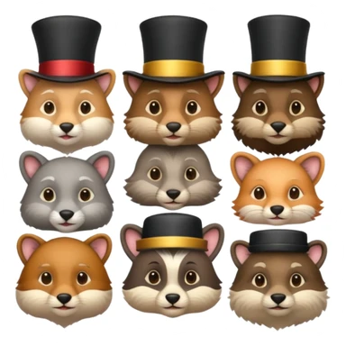 magician animals sticker