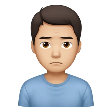 create image of chinese man in 1980 year, looks poor, sad, looking straight and tired sticker