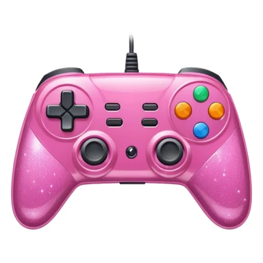 glitter pink control game sticker