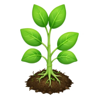 Make a sprout emoji sticker