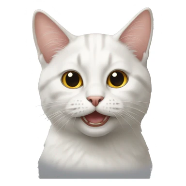 cat with toung out sticker