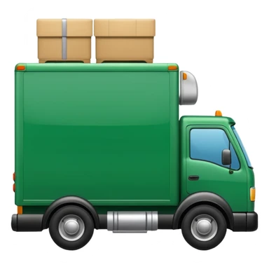 green moving truck sticker