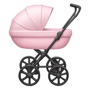 Light pink baby pram sticker
