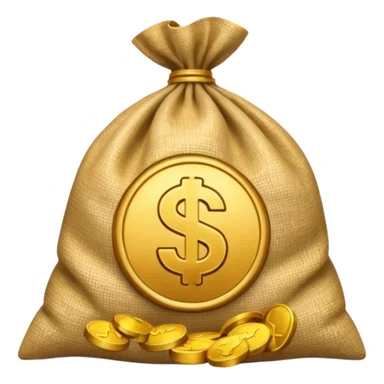 video play symbol beside a sack of money sticker