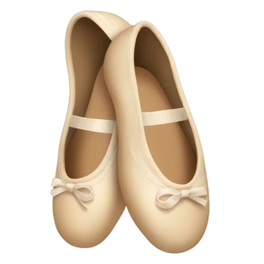 Beige ballet shoes sticker