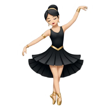 South (S): "dancer_south: Create a minimal flat-vector dancer icon facing south. Pose rotated to face down, suggesting downward movement. Black stroke 2px on transparent background, square canvas 1:1, SVG vector style, no text or facial features." sticker