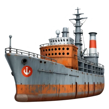 generate a realistic russian ship sticker